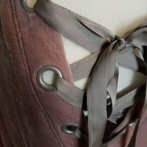 Free people rare blush pink silk velvet pullover - Picture 6 of 7